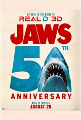 Jaws: 50th Anniversary 3D Movie Poster