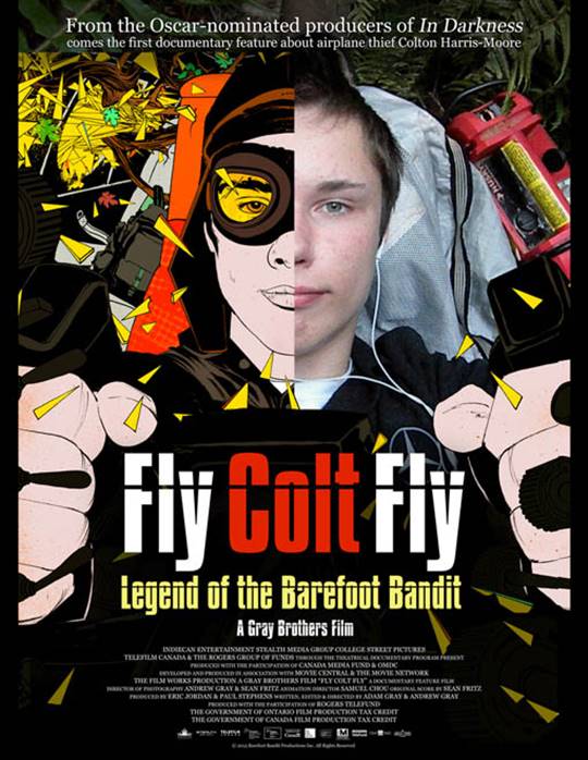 Fly Colt Fly: Legend of the Barefoot Bandit Large Poster