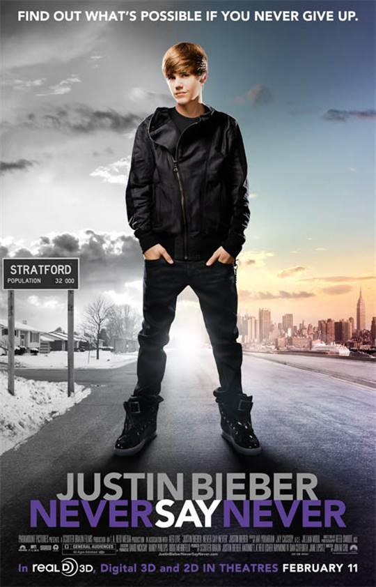 Justin Bieber: Never Say Never Large Poster