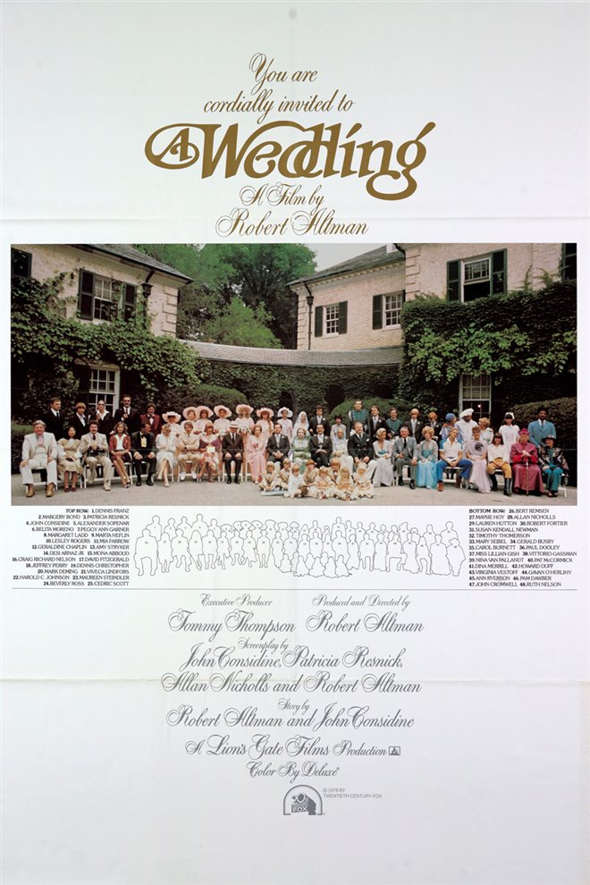 A Wedding Large Poster