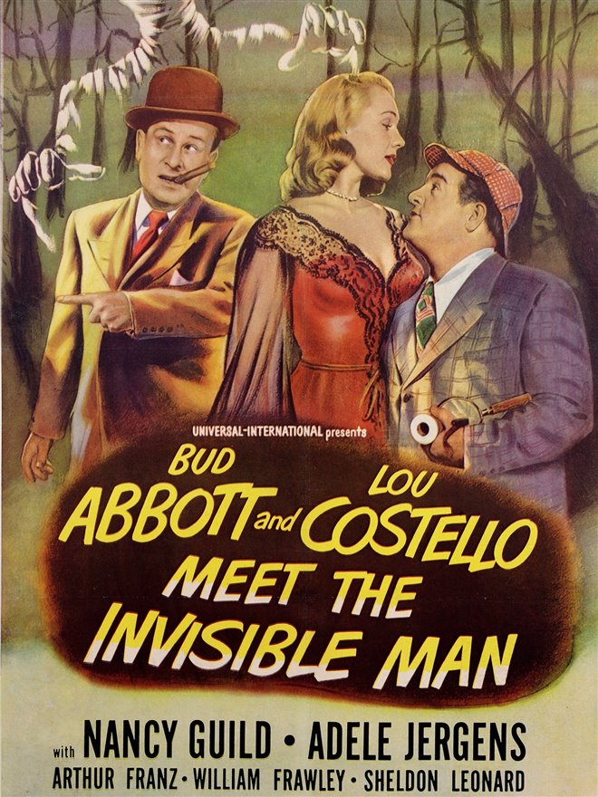 Abbott and Costello Meet the Invisible Man (1951) Large Poster