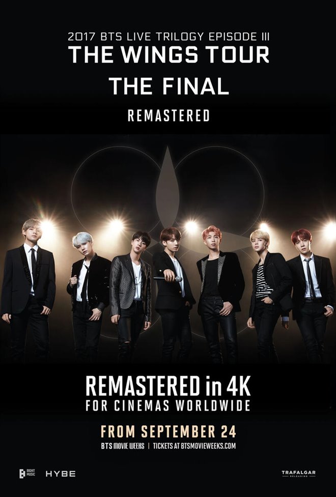 BTS 2017 Live Trilogy EPISODE III THE WINGS TOUR THE FINAL Remastered Large Poster