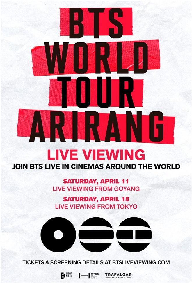 BTS WORLD TOUR 'ARIRANG' LIVE VIEWING Large Poster