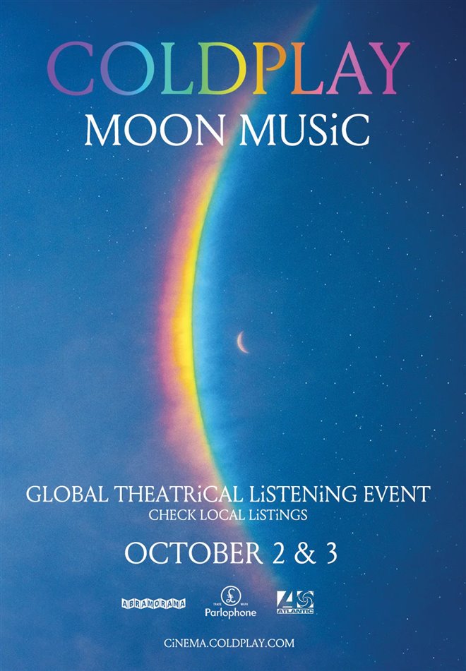Coldplay Moon Music Global Theatrical Listening Event Large Poster