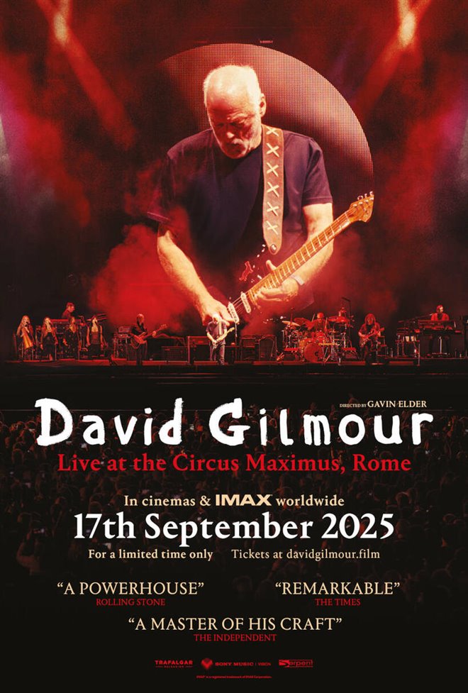 David Gilmour Live at the Circus Maximus, Rome Large Poster