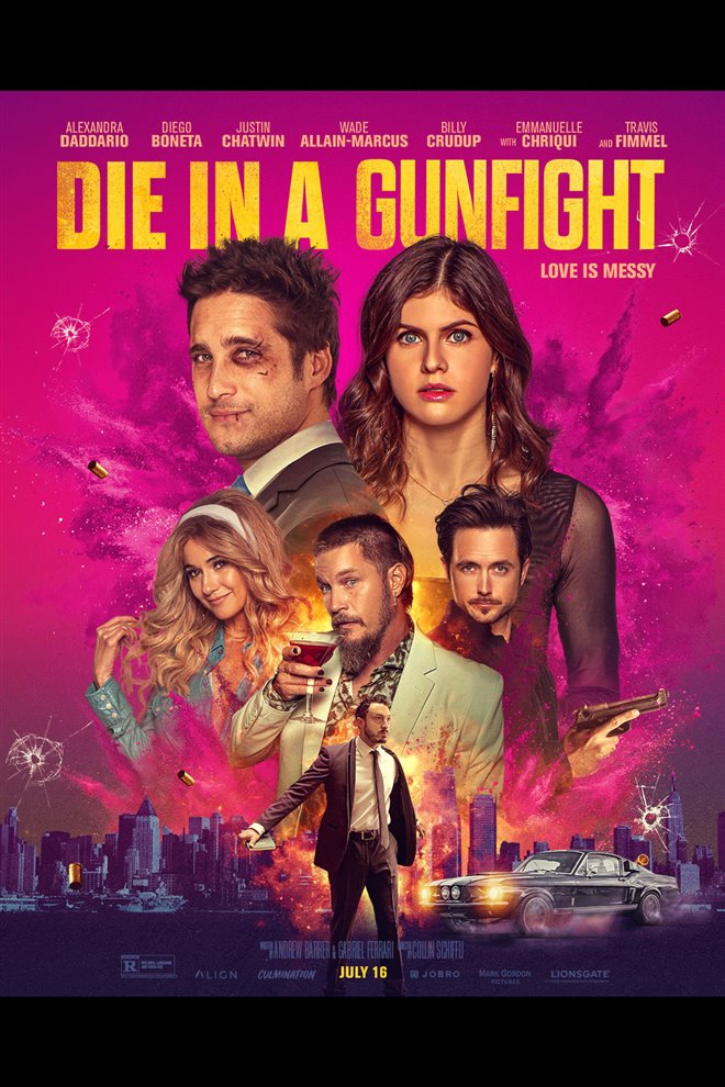 Die in a Gunfight Large Poster