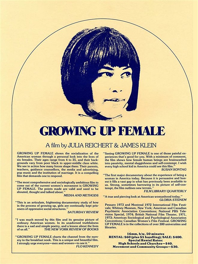 Growing Up Female Large Poster