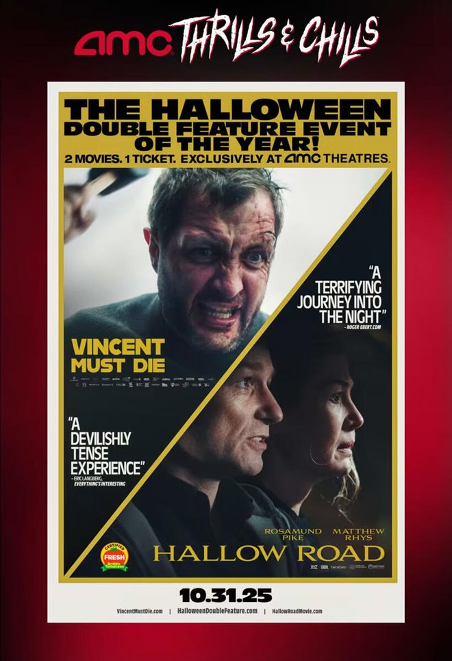 Halloween Double Feature: Hallow Road & Vincent Must Die Large Poster