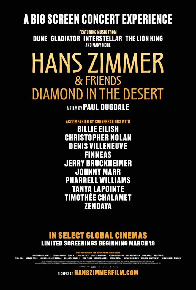 Hans Zimmer & Friends: Diamond in the Desert Large Poster