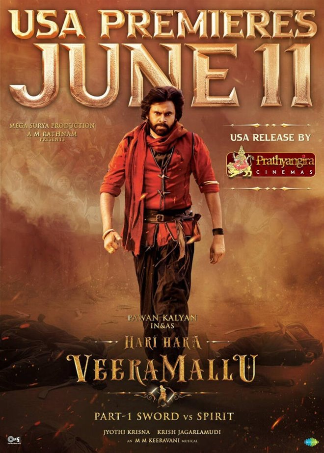 Hari Hara Veera Mallu Part-1 Sword vs Spirit Large Poster