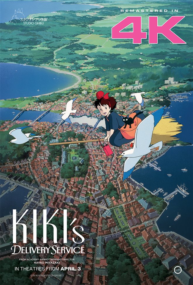 Kiki's Delivery Service 4K (Dubbed) Large Poster