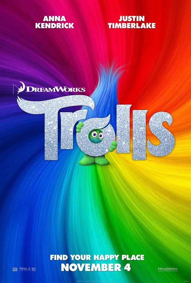 Les Trolls Movie Large Poster