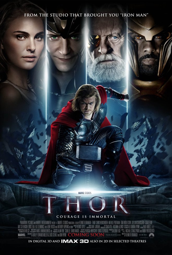Marvel Studios 10th Thor Imax 3d Movie Large Poster