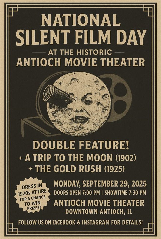 National Silent Movie Day Large Poster