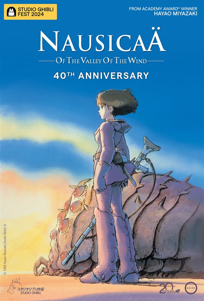 Nausicaä of the Valley of the Wind 40th Anniversary - Studio Ghibli Fest 2024 Large Poster