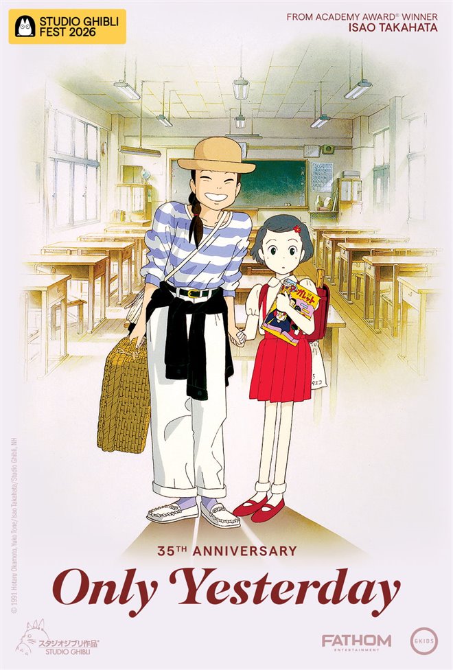 Only Yesterday 35th Anniversary - Studio Ghibli Fest 2026 Large Poster