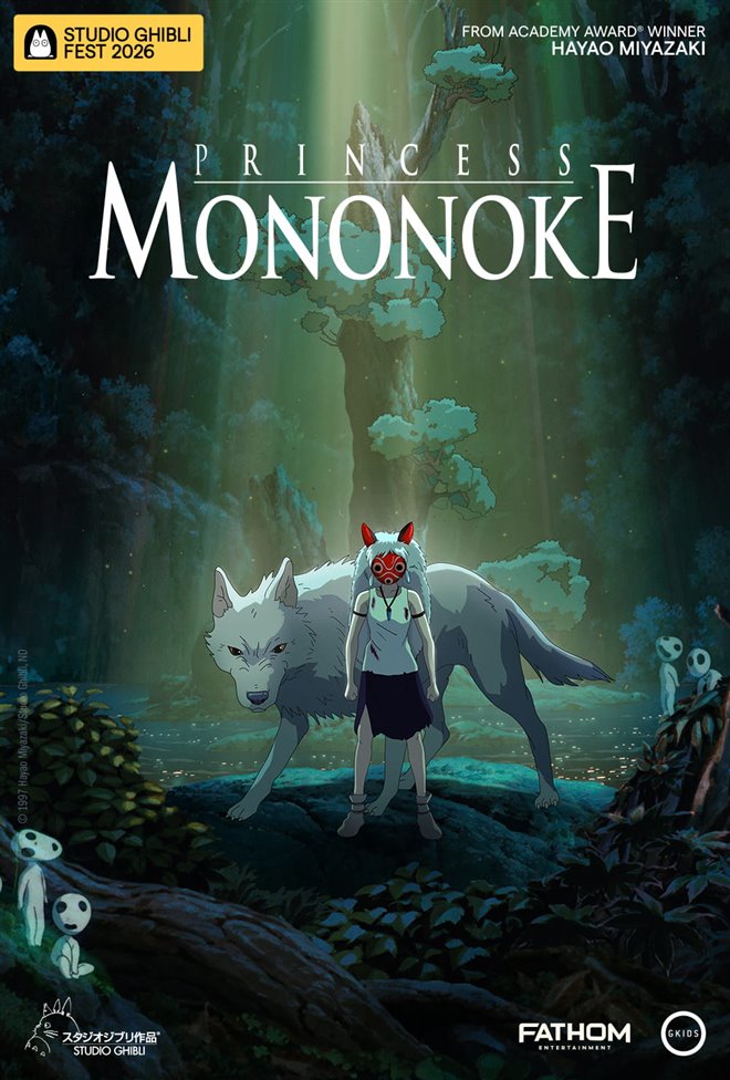Princess Mononoke 4K - Studio Ghibli Fest 2026 Large Poster