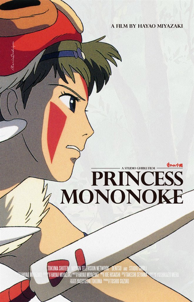 Princess Mononoke (Subtitled) Large Poster