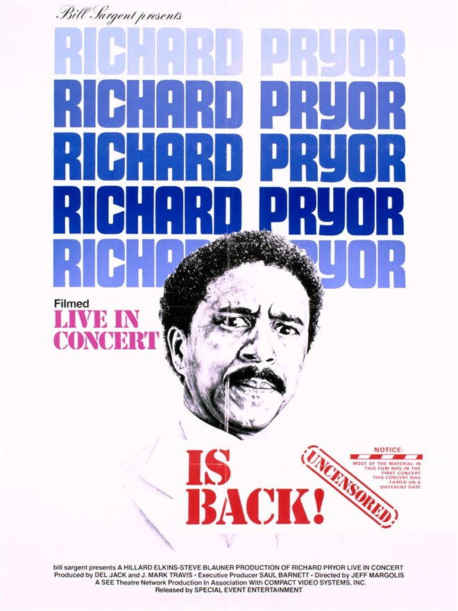 Richard Pryor: Live in Concert Large Poster