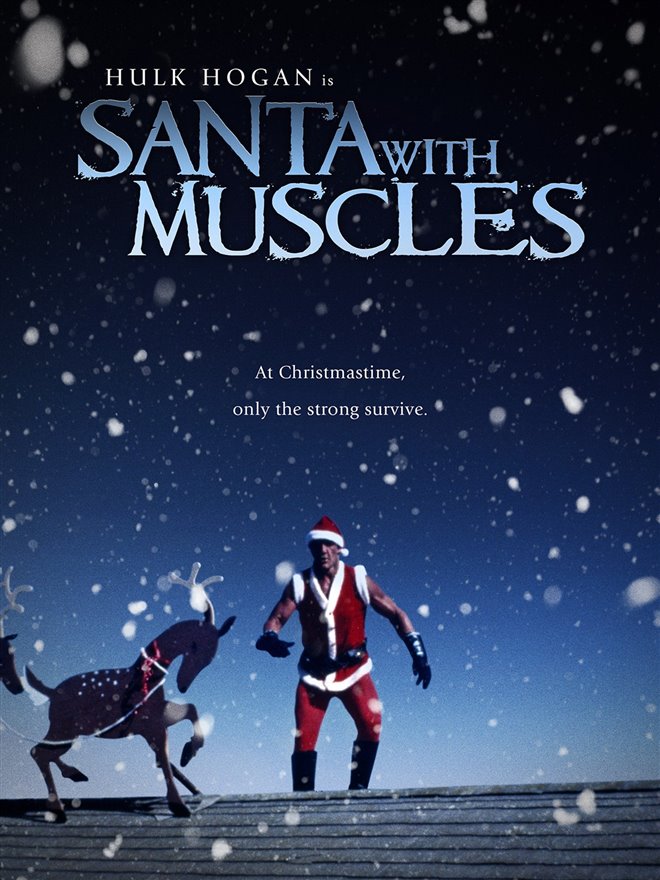Santa With Muscles Large Poster