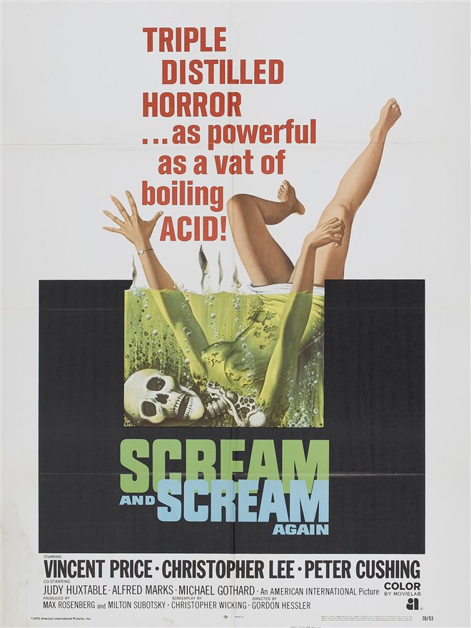 Scream and Scream Again Large Poster