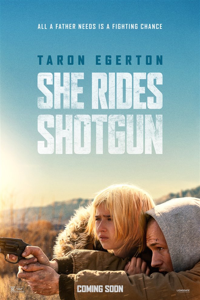 She Rides Shotgun Large Poster