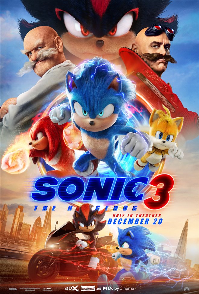 Sonic the Hedgehog 3 (Dubbed in Spanish) Large Poster