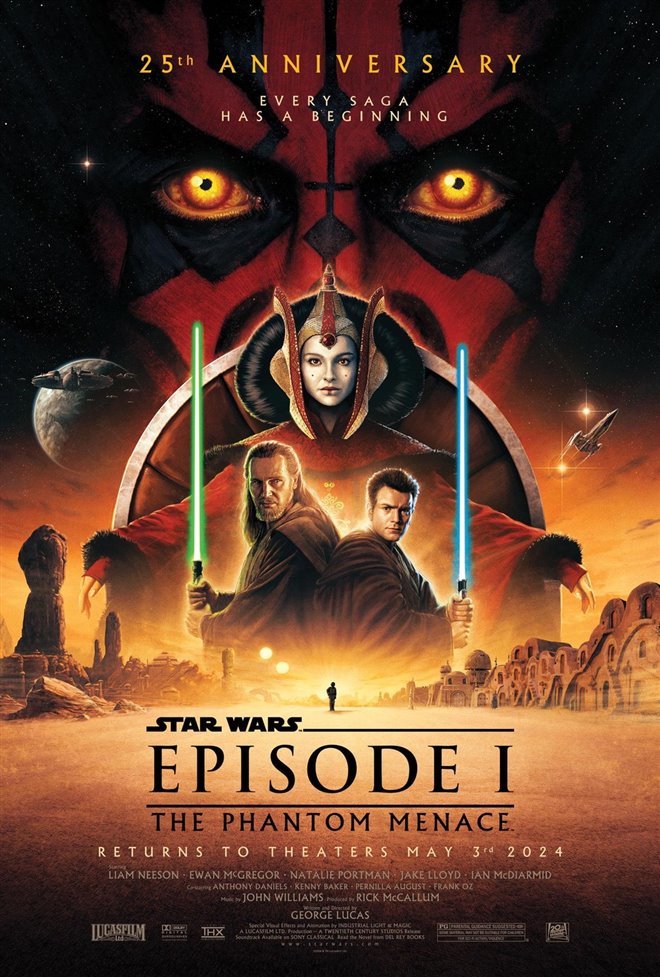 Star Wars: Episode I - The Phantom Menace 25th Anniversary Large Poster