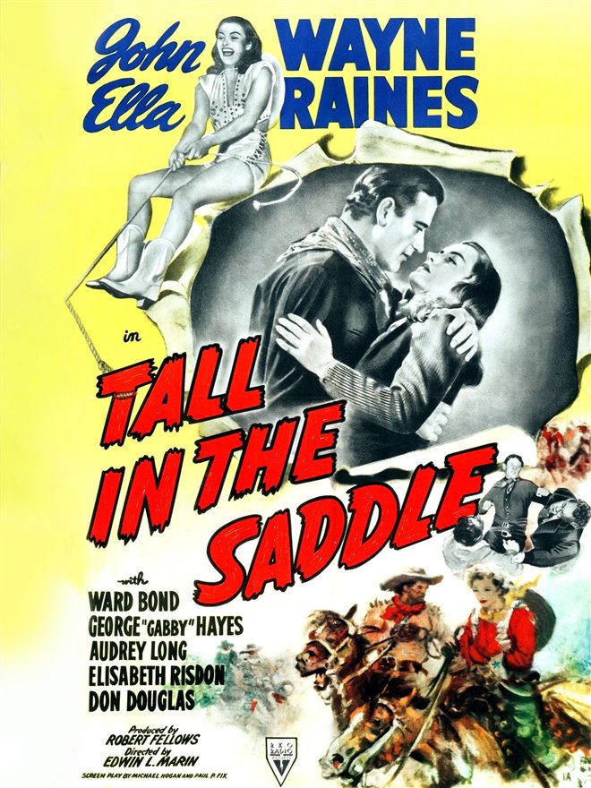 Tall in the Saddle Large Poster