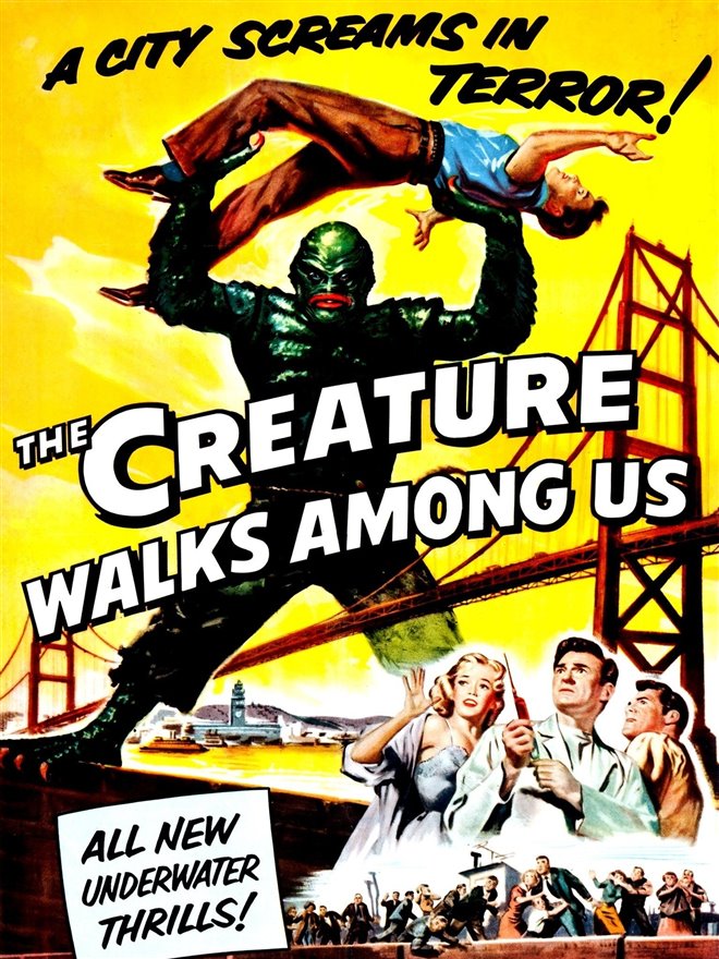 The Creature Walks Among Us Large Poster