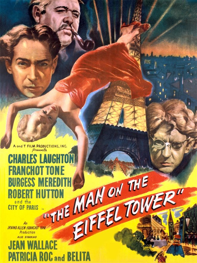 The Man on the Eiffel Tower Large Poster