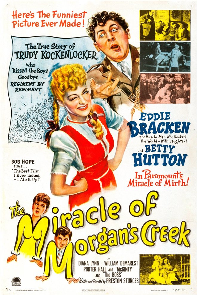 The Miracle of Morgan's Creek (1944) Large Poster