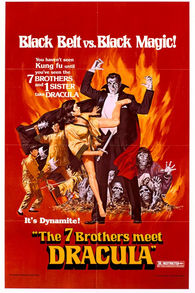 The Seven Brothers Meet Dracula Large Poster