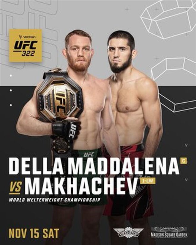 UFC 322: Della Maddalena vs. Makhachev Large Poster