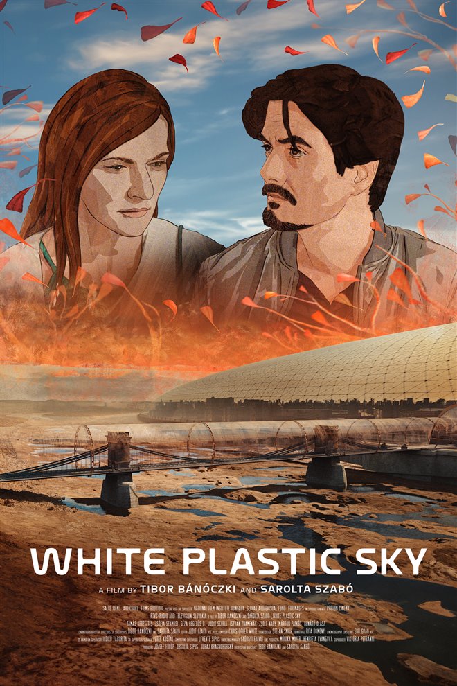 White Plastic Sky Large Poster