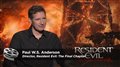 Paul W.S. Anderson - Resident Evil: The Final Chapter Video Thumbnail