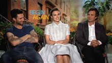 Adam Levine, Keira Knightley & Mark Ruffalo (Begin Again) - Interview Video