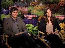 Ashton Kutcher & Jennifer Garner (Valentine's Day) - Interview Video