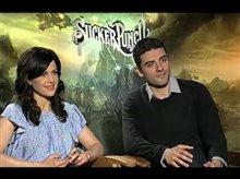 Carla Gugino & Oscar Isaac (Sucker Punch) - Interview Video