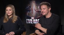 Elizabeth Olsen & Jeremy Renner Interview - Captain America: Civil War Video