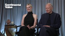 Elle Fanning and Stellan Skarsgård chat about 'Sentimental Value' - Interview Video