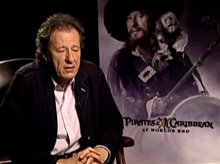 Geoffrey Rush (Pirates of the Caribbean: At World's End) - Interview Video
