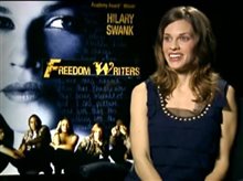 HILARY SWANK (FREEDOM WRITERS) - Interview Video