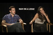Jamie Bell & Genesis Rodriguez (Man on a Ledge) - Interview Video