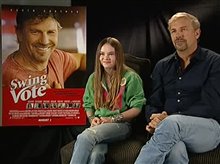 Madeline Carroll & Kevin Costner (Swing Vote) - Interview Video