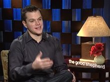 MATT DAMON (THE GOOD SHEPHERD) - Interview Video