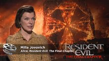 Milla Jovovich - Resident Evil: The Final Chapter - Interview Video