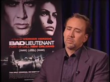 Nicolas Cage (Bad Lieuntenant: Port of Call New Orleans) - Interview Video