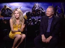 Rachael Taylor & Jon Voight (Transformers) - Interview Video