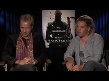 Rhys Ifans & Jamie Campbell Bower (Anonymous) - Interview Video